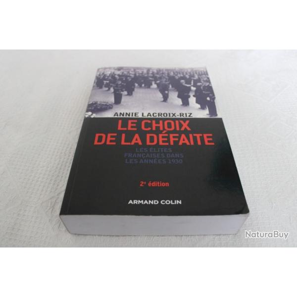 Le choix de la dfaite, les lites franaises dans les annes 1930