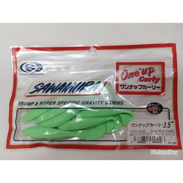 !!! Leurre SAWAMURA ONE' UP CURLY 3.5" COLOR 124 !!!