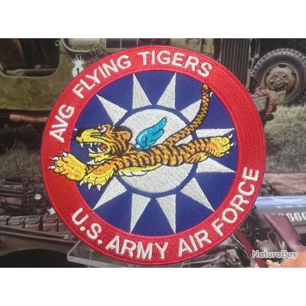 AVG FLYING TIGERS US ARMY FORCE (100 mm ) brod� � coudre ou � coller au fer