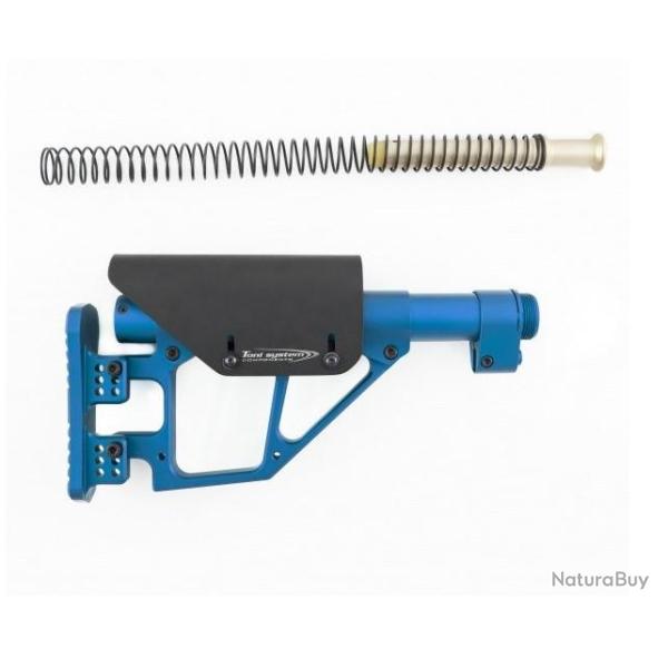 Crosse r�glable 9" pour M4 - M16 - ressort inclus - TONI SYSTEM  - Bleue