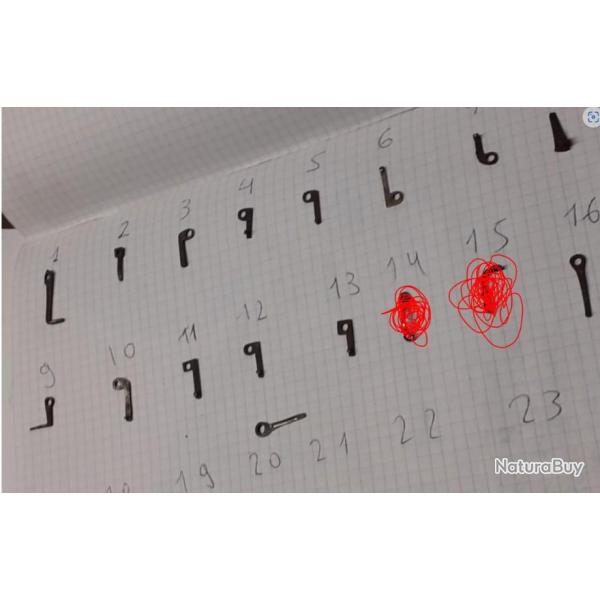 lot ressort tige extracteur de munitions bulldog+broche