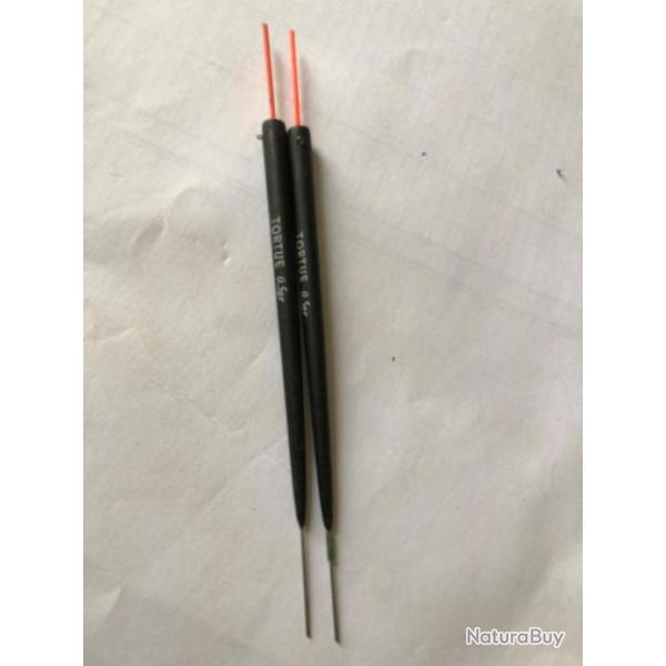 2 flotteur tortue 0,50 gr  peche coup
