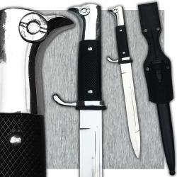 RARE & SUBLIME DAGUE / BAIONETTE KS98 ALLEMANDE / PRUSSIENNE TYPE OFFICIER TRES BELLE #13