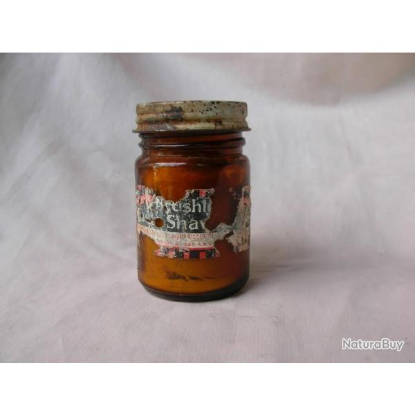 WW2 US POT EN VERRE DE BRUSHLESS SHAVE AM�RICAIN CIVILE