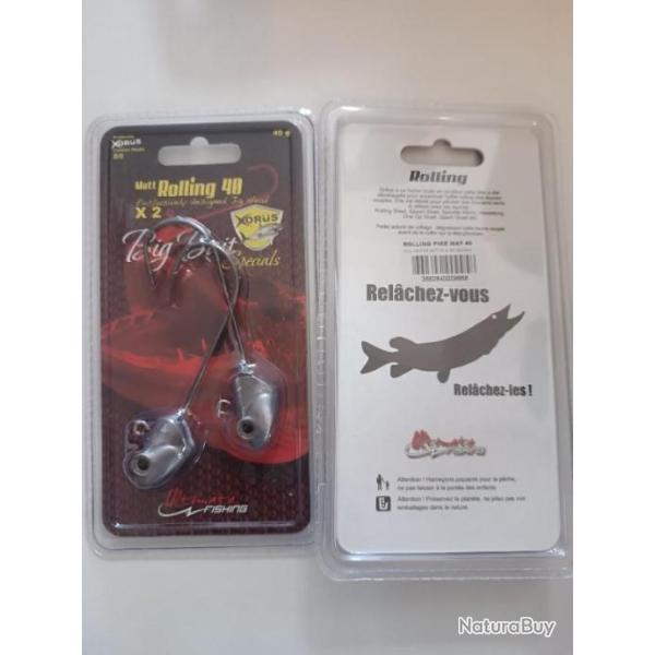!!! T�tes plomb�es ULTIMATE FISHING MATT ROLLING 40 BIG BAIT !!!