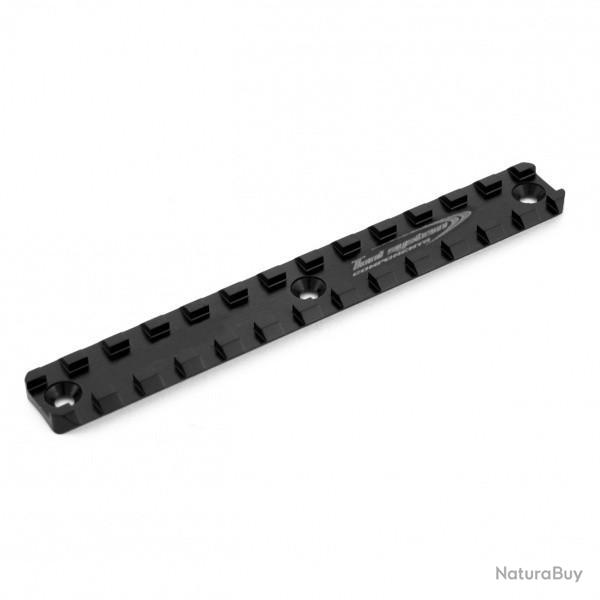 Rail Picatinny court - longueur 135mm, distance 61,5mm (pour garde-main TS) - TONI SYSTEM - Noir