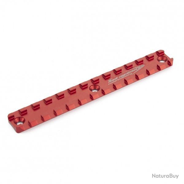 Rail Picatinny court - longueur 135mm, distance 61,5mm (pour garde-main TS) - TONI SYSTEM - Rouge