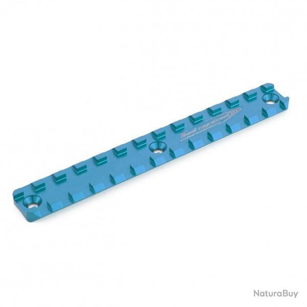 Rail Picatinny court - longueur 135mm, distance 61,5mm (pour garde-main TS) - TONI SYSTEM - Bleue