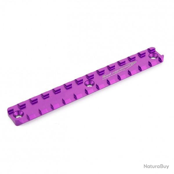 Rail Picatinny court - longueur 135mm, distance 61,5mm (pour garde-main TS) - TONI SYSTEM - Violet