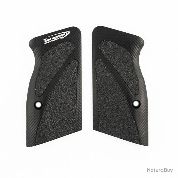 Poign�es courtes 3D pour P19L-P21L-T95F-Stock (ancien mod�le) - TONI SYSTEM - Noir
