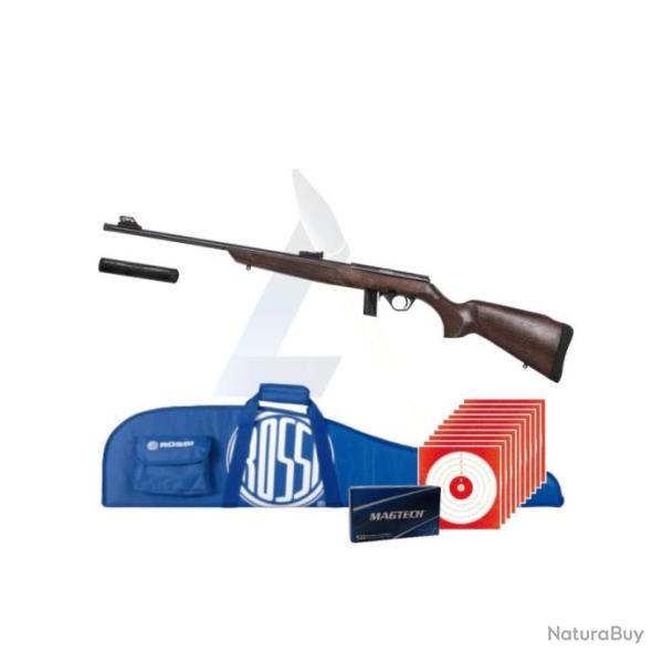 Carabine 8122 22LR - Bois + Silencieux Still 2 + Fourreau + 50 Cartouches + Cibles