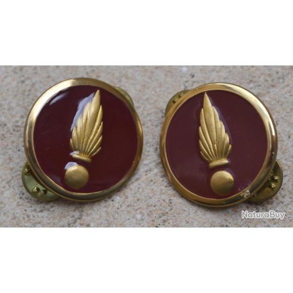 Paire Insignes de col, SERVICE de SANTE, autres personnels