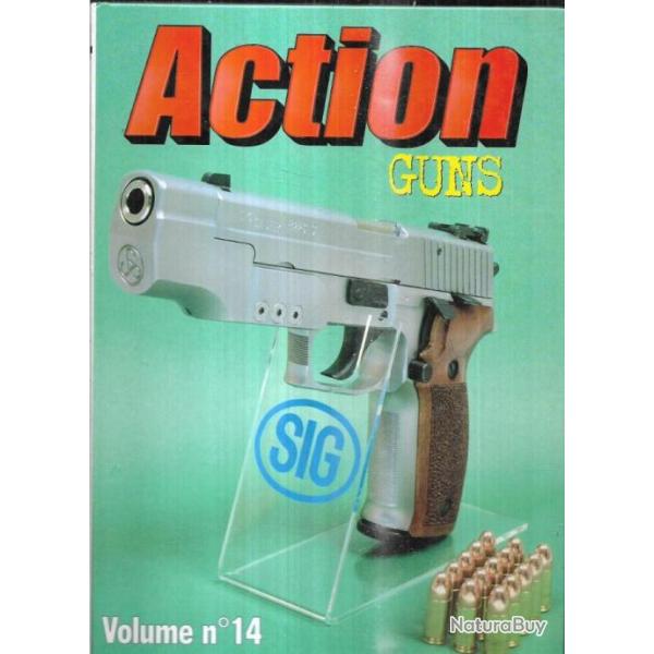 reliure action guns 14 soit n 215, 216, 217, 218, 219, colt python elite, carabine russe sobol,