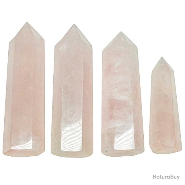 Pointe polie ob�lisque quartz rose mono-termin�e - A l'unit� 41 � 60 grammes