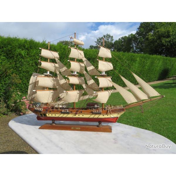 VINTAGE -  Ancienne Maquette de voilier, "CLIPPER" Siglo XIX  (Datant des ann�es 1950-60)