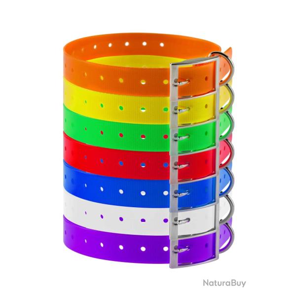 COLLIER POLYURETHANE LARGEUR 25CM-rouge