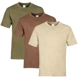 Lot de 3 T shirts unis Idaho