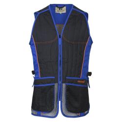 Gilet ball trap Noir et bleu Percussion