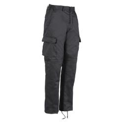Pantalon basic polycoton Noir Idaho