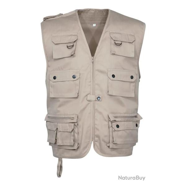 Gilet reporter uni beige Idaho
