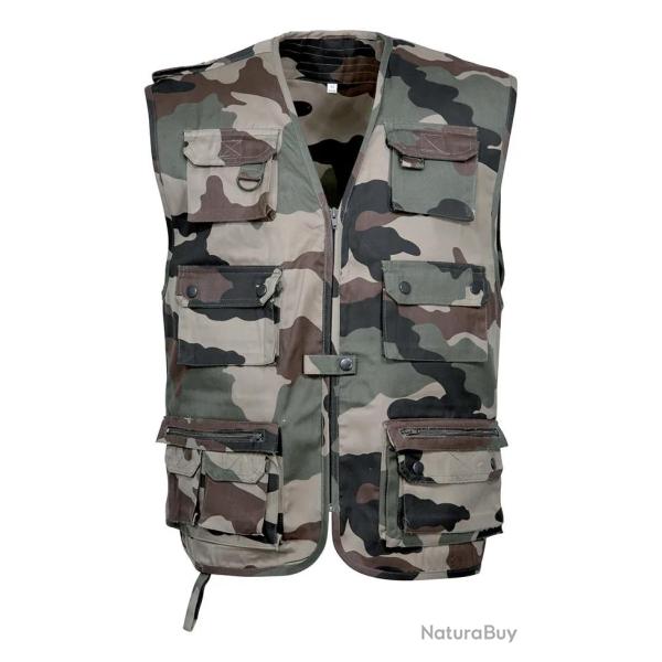 Gilet reporter uni camo Idaho-XL