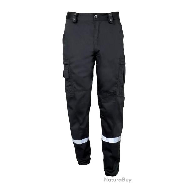 Pantalon Action Cityguard Bande r�tro-r�fl�chissantes noir-44