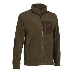 Blouson Polaire De Chasse Percussion Cor Kaki Sanglier