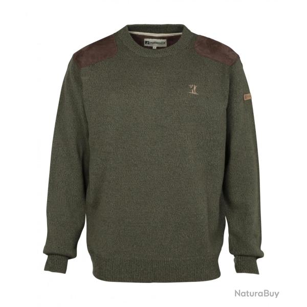 Pull De Chasse Percussion Col Rond Broderie Percussion