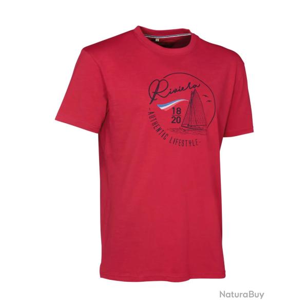 Tee Shirt De Chasse riv�ra Ligne Verney Carron Rouge