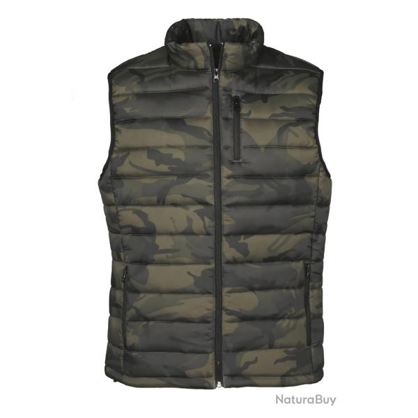Gilet matelass� Camo Kaki Trek Percussion