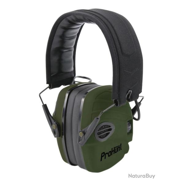 Casque Electronique Prohunt Kaki