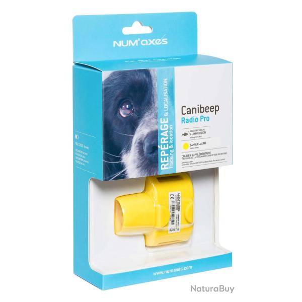 Collier De Rep�rage Num'Axes Canibeep Radio Pro Jaune