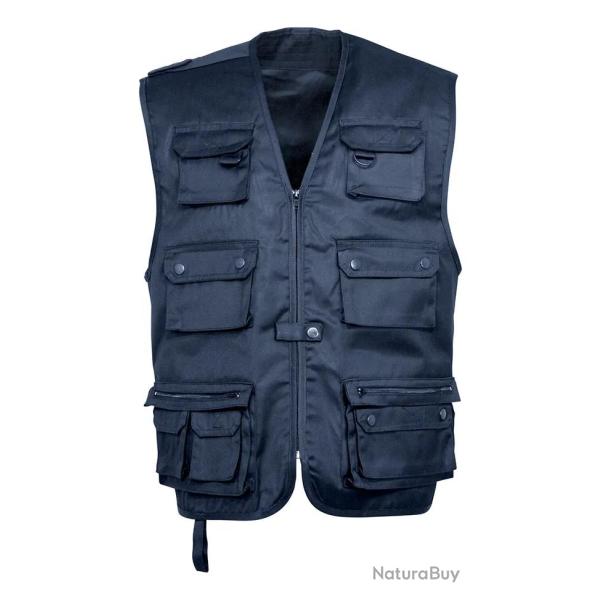 Gilet Reporter Uni Bleu Marine Idaho-XXXXL