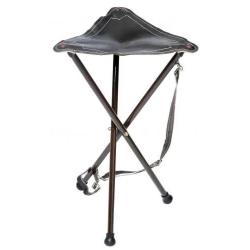 Tr&eacute;pied Januel En M&eacute;tal 65 cm Dessus Cro&ucirc;te Marron