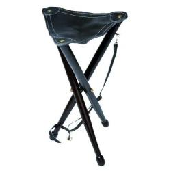 Trépied Januel En Bois 65 cm Avec Bretelle Et Assise En Cuir