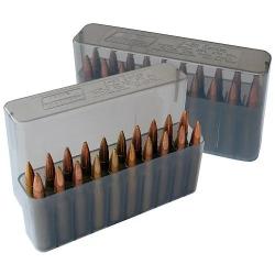 Bo&icirc;te De Rangement Pour 20 Balles De Chasse Calibre 300Win Mag, 7mm Rem Mag-vert transparent