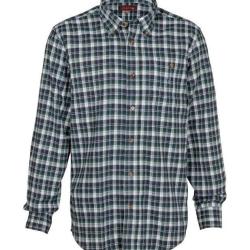 Chemise &agrave; Carreaux Percussion Castor Vert-XXL