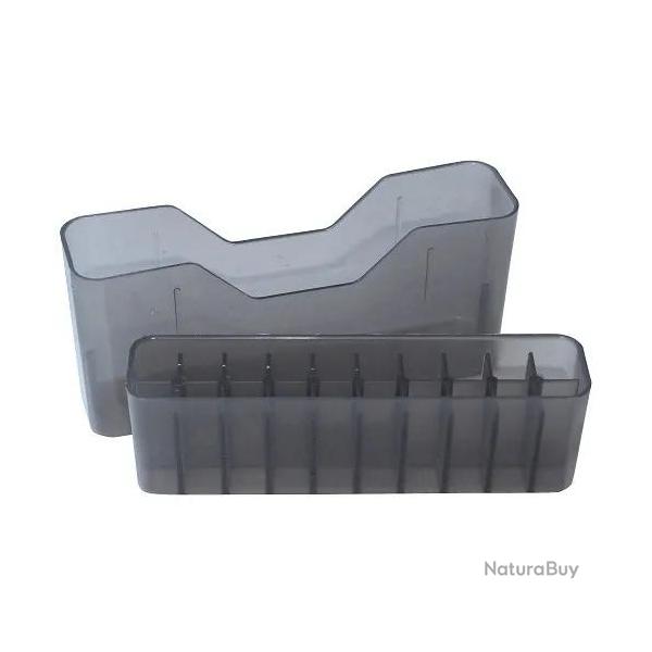 Bo�te De Rangement Pour 20 Balles Calibre 270 WSM et 300 WSM-gris transparent