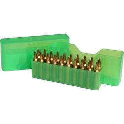 Bo&icirc;te De Rangement Pour 20 Balles Calibres d'Armes d'Epaule-vert transparent