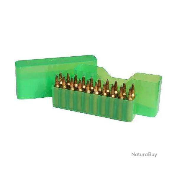 Bo�te De Rangement Pour 20 Balles Calibres d'Armes d'Epaule-vert transparent