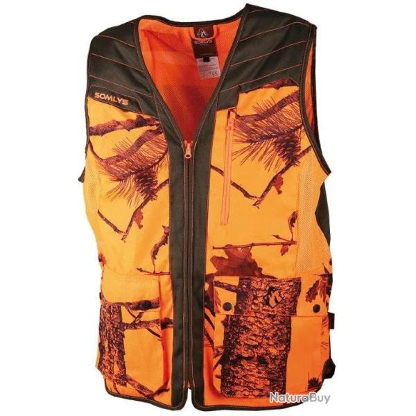 Gilet De Chasse L�ger Somlys 248N Classy Camo Orange