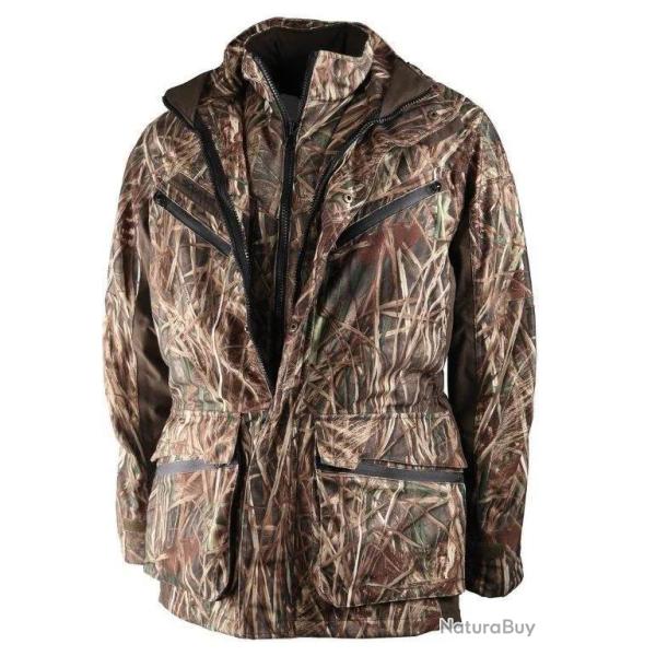 Veste De Chasse Polyvalente Somlys 475W Multi hunt Camo Roseau