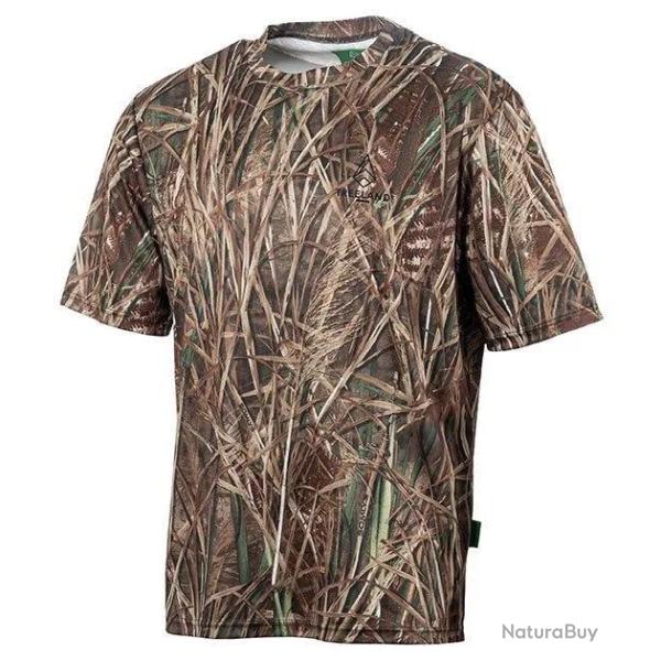 T shirt De Chasse Enfant Treeland Camo Roseaux