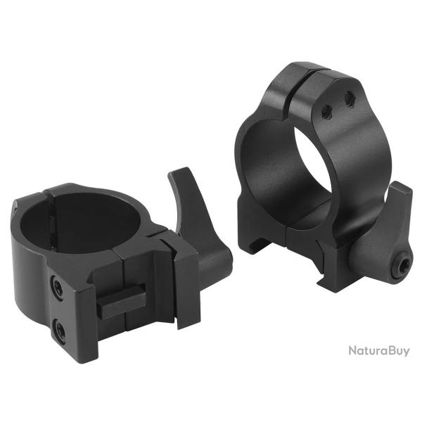 Colliers De Montage En Acier Warne Amovibles A Levier 25,4 MM - Extra Haut