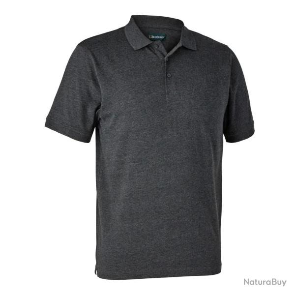 Polo De Chasse Deerhunter Gunnar Dark Grey Melange