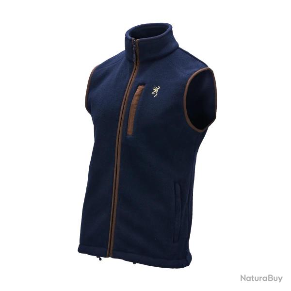 Gilet Sans Manches Polaire Browning Summit Bleu  - M