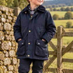 Veste enfant matelass&eacute;e  huil&eacute; Bleu