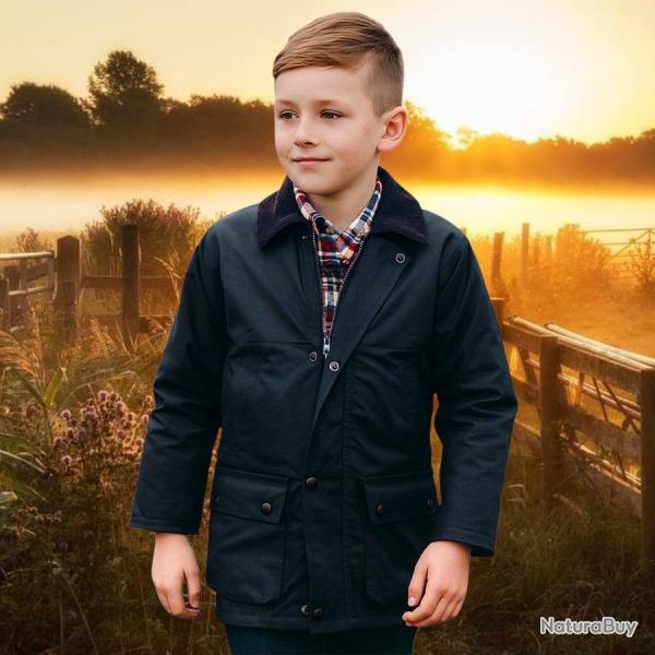 Veste enfant matelass�e  huil� Bleu