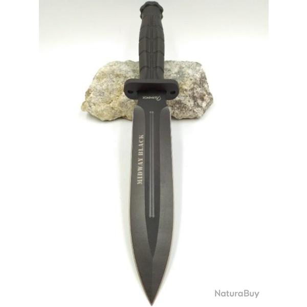 Couteau tactique Midway BLACK Lame 18 cm 3228707n65b