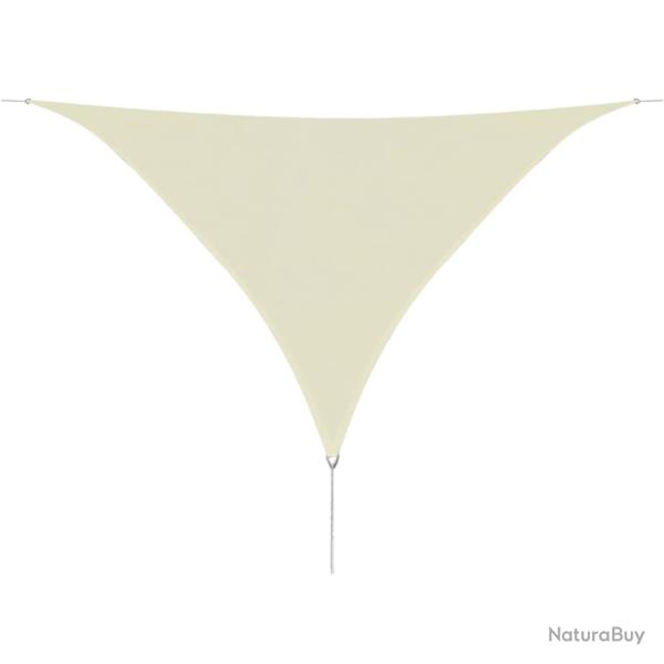 Parasol en PEHD triangulaire 3,6 x 3,6 x 3,6 m crme 02_0008594